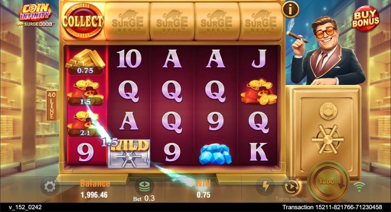 Coin Infinity Surge Reel - Special symbol win