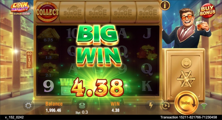 Coin Infinity Surge Reel - Big Win