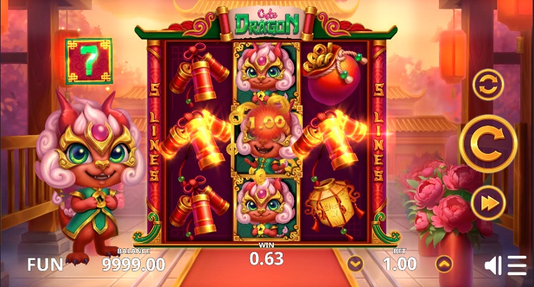 Cute Dragon slot win
