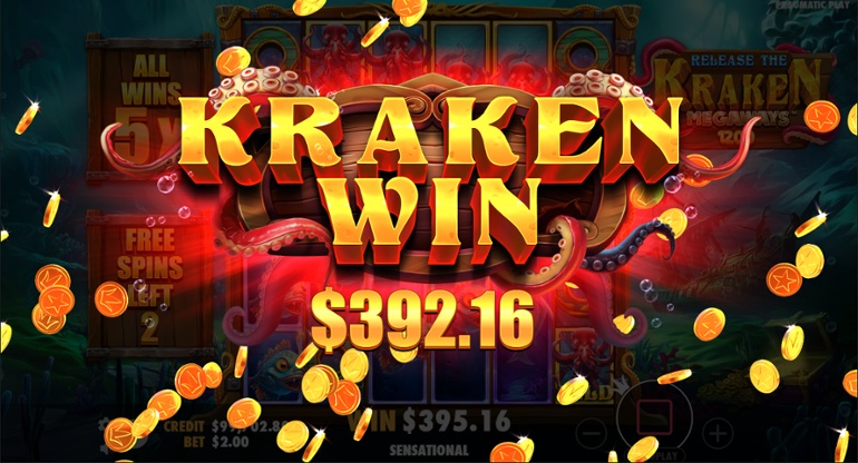 Release The Kraken Megaways Mega Win