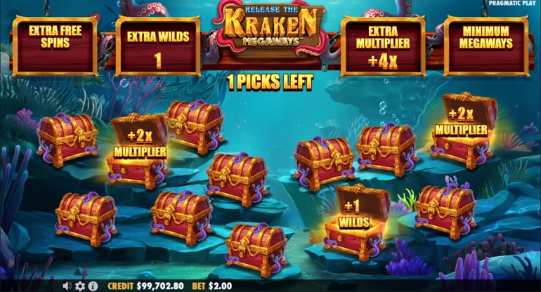 Release The Kraken Megaways picking game