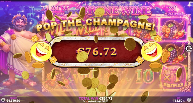 Divine Wine slot - Big Win