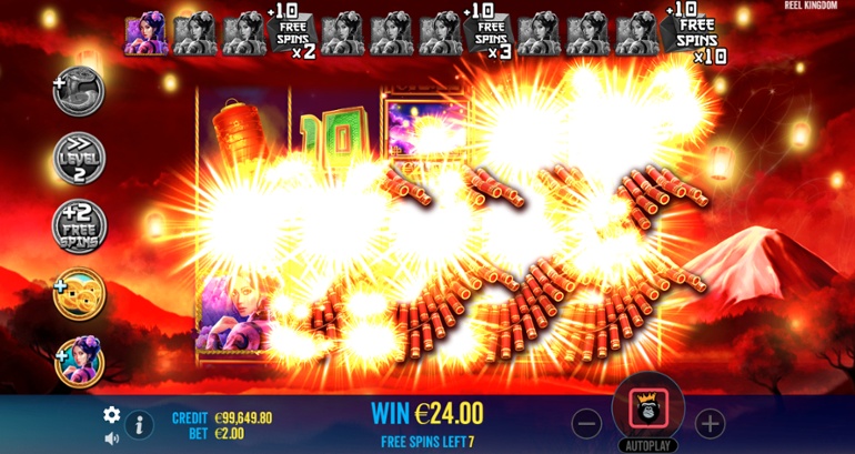 Floating Dragon: Year of the Snake - Firecrackers feature