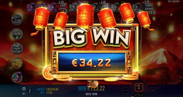 Floating Dragon: Year of the Snake big win