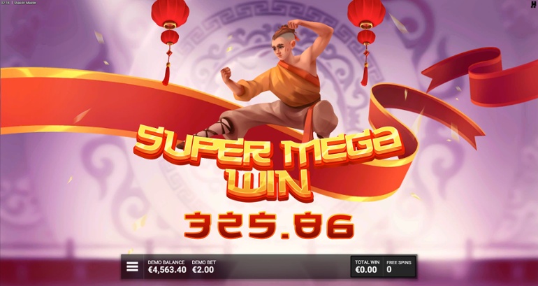 Shaolin Master slot - Mega Win