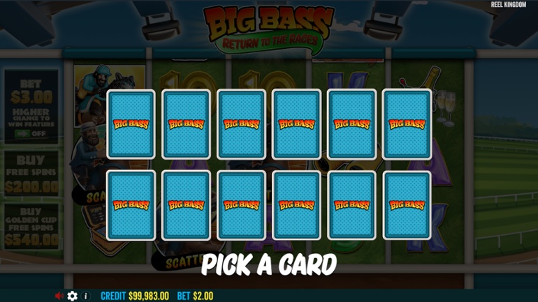 Big Bass Return To The Races - Free Spins pick