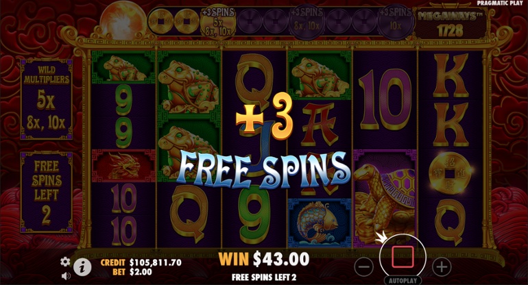 5 Lions Megaways 2 - Additional Free Spins