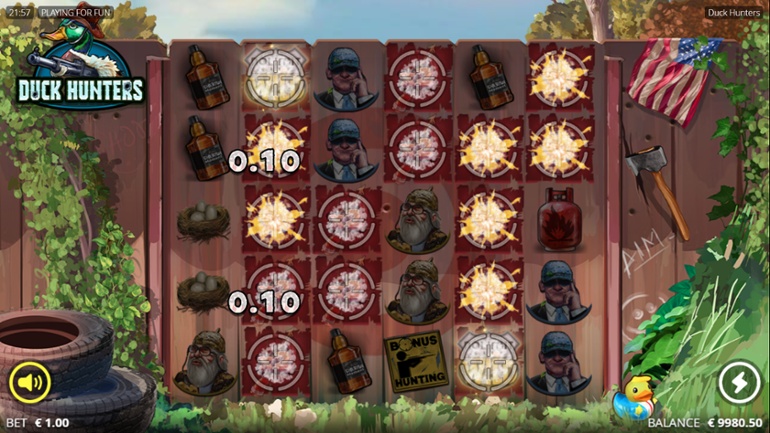 Duck Hunters slot - Multiplier spots