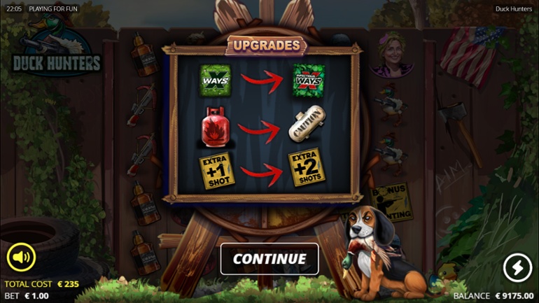 Duck Hunters slot - Free Spins Upgrades
