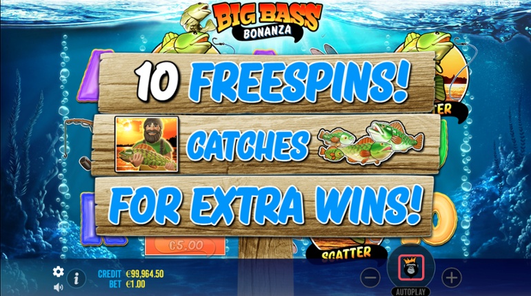 Big Bass Bonanza - 3 Scatters Free Spins
