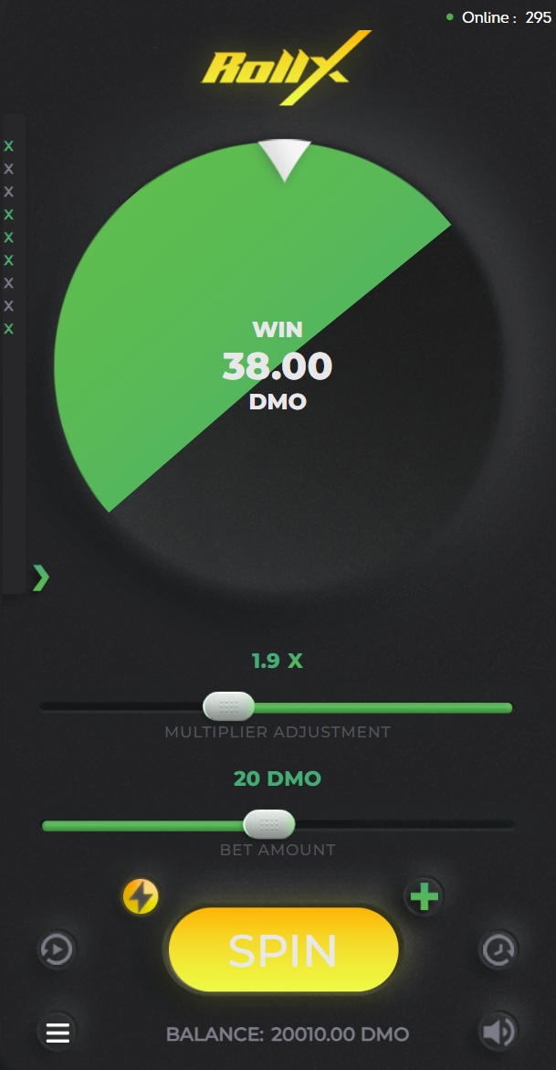 Win in Roll X game