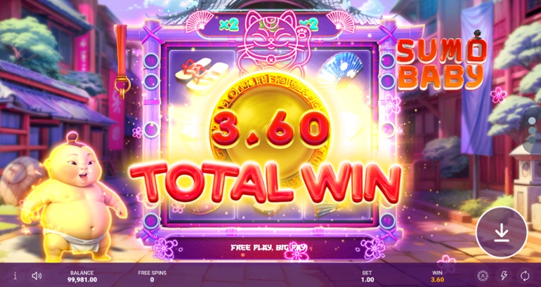 Win in Sumo Baby demo