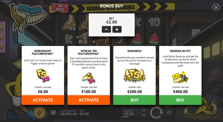 FRKN Bananas - Buy-in options