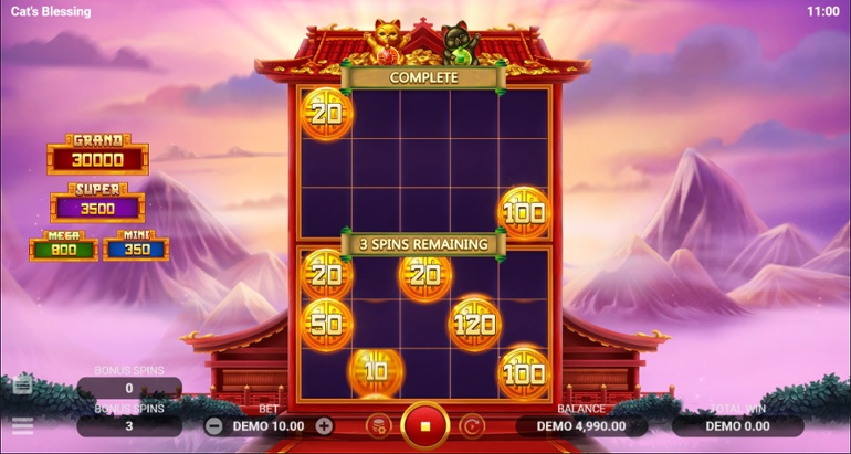 Cat's Blessing slot - Bonus game