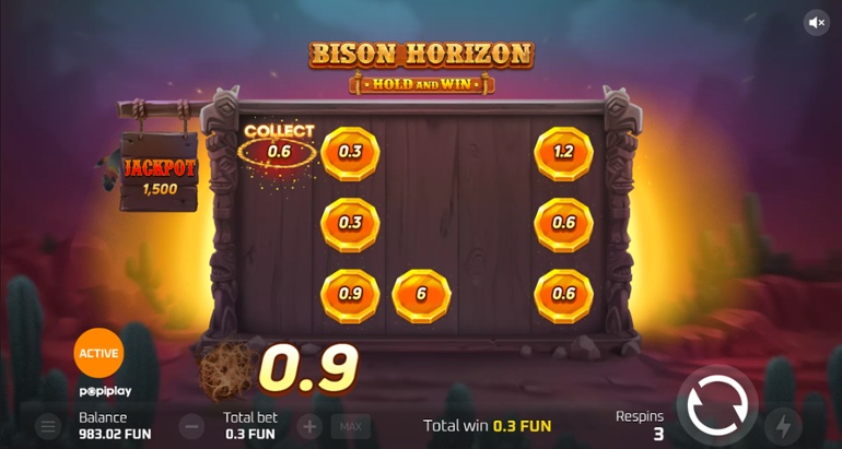 Bison Horizon - Hold & Spin feature