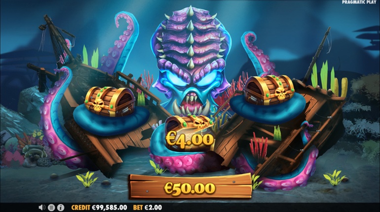 Release the Kraken - The Sunken Treasure Bonus