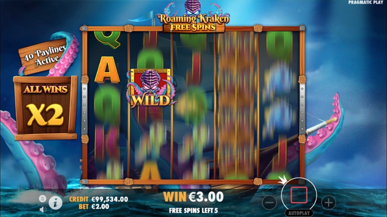 Release the Kraken - Roaming Wild symbol