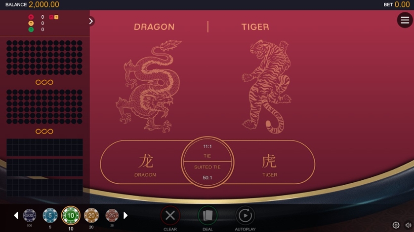 Jogue Dragon Tiger Gratuitamente em Modo Demo