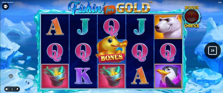 Fishin' For Gold slot win