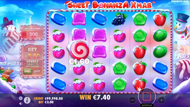 Sweet Bonanza Xmas win