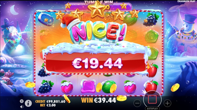 Sweet Bonanza Xmas nice win