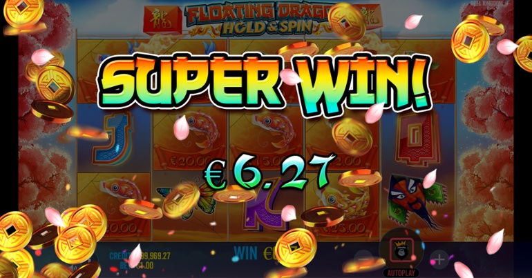 Floating Dragon Hold and Spin big win