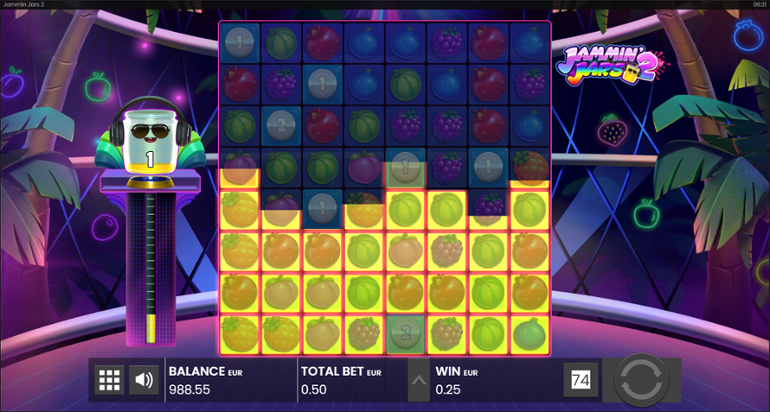 Jammin' Jars 2 - Fruit Blast feature