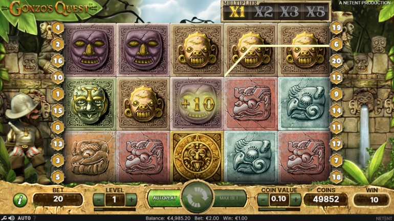 Gonzo's Quest slot win