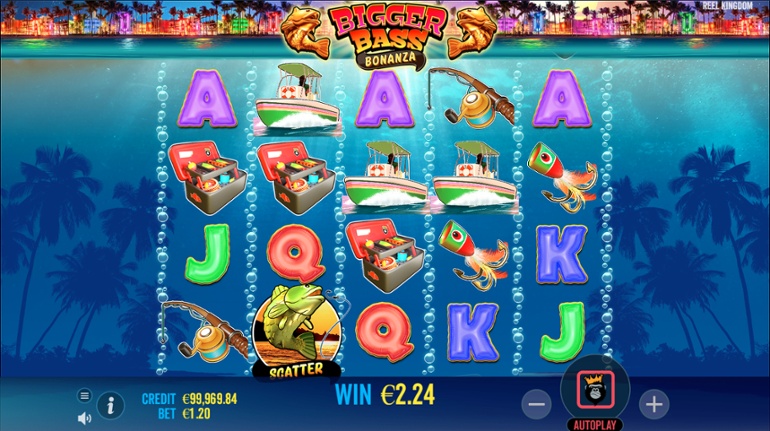 Bigger Bass Bonanza - base game win