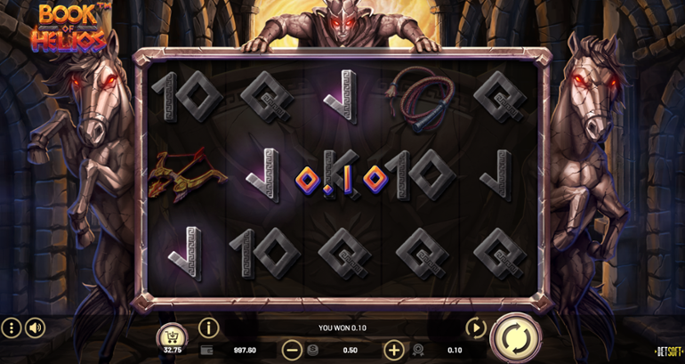 Book of Helios base game win