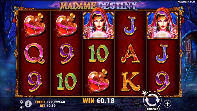 Madame Destiny slot win