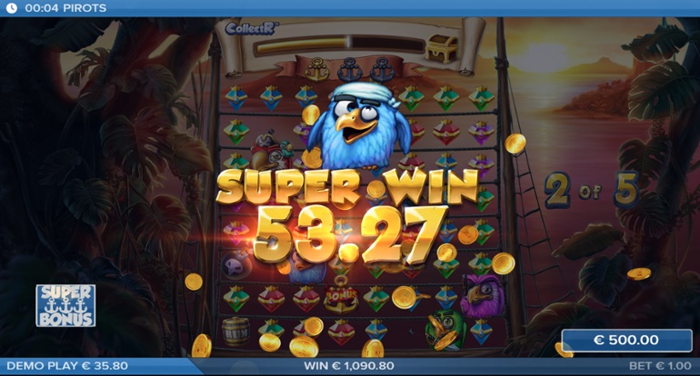 Pirots slot - Super Big Win