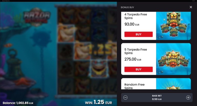 Razor Returns Buy-In Options