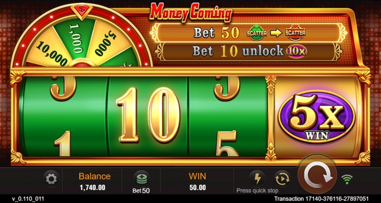 Review do Slot Máquina Clássico Money Coming da TadaGaming