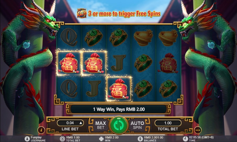 Fortune Dragon slot win