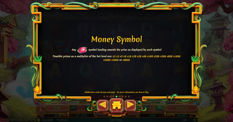 Mystic Fortune Deluxe - Money Symbol