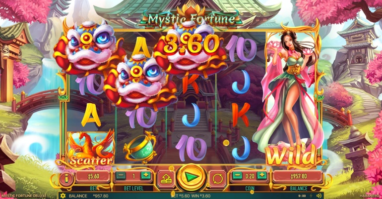 Mystic Fortune Deluxe slot win