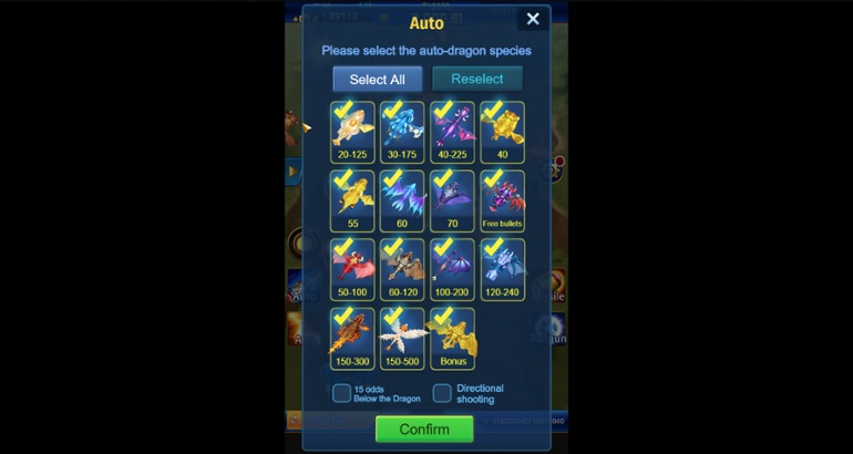 Dragon Fortune - Autoplay Options