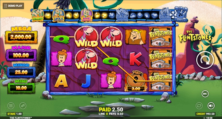 The Flintstones slot win