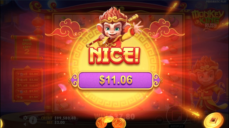 Monkey King Rush slot nice win