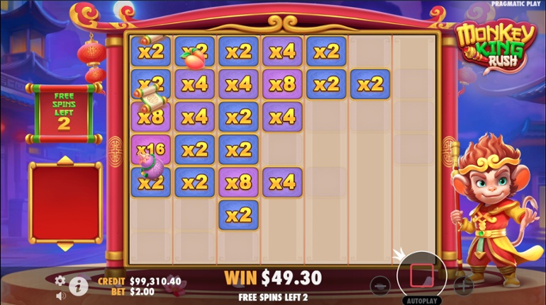 Monkey King Rush - Sticky Multipliers in Free Spins