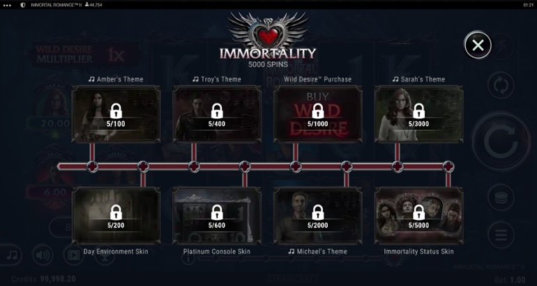 Immortal Romance 2 - Bloodline Bar Progress