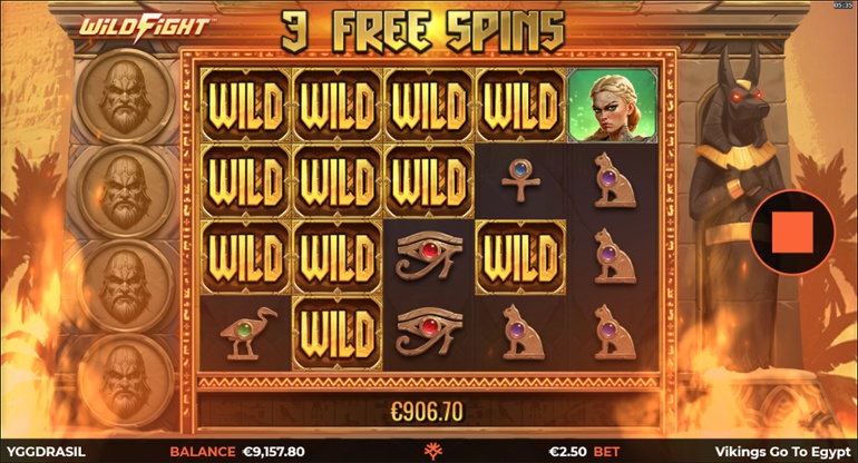 Vikings Go To Egypt Wild Fight - Free spins