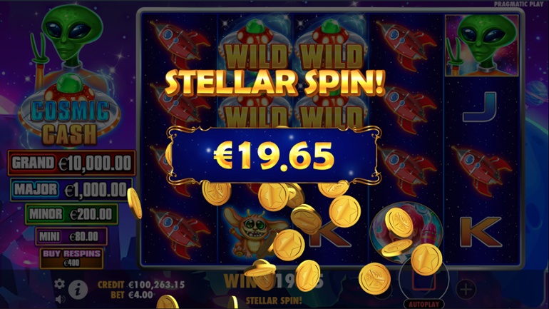 Cosmic Cash slot - Nice win