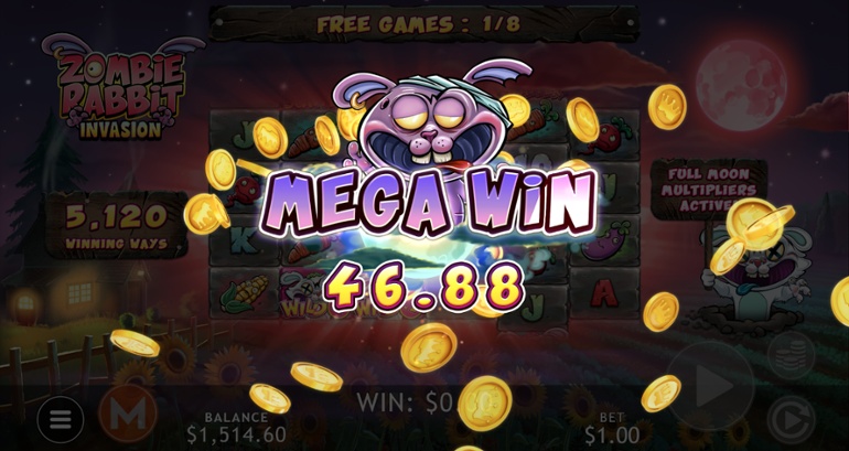 Zombie Rabbit Invasion - Mega Win